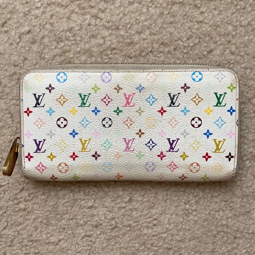 Authentic Multicolor Louis Vuitton Zippy Wallet